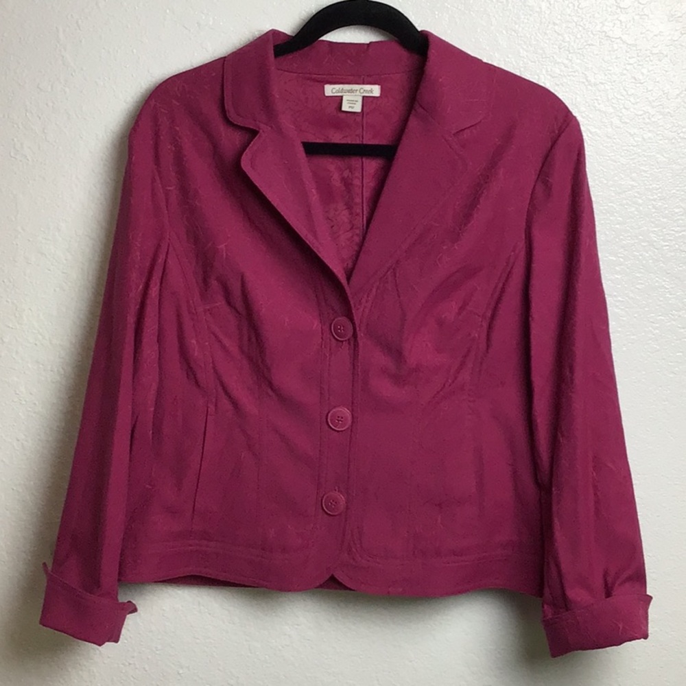 COLDWATER CREEK PURPLE JACKET